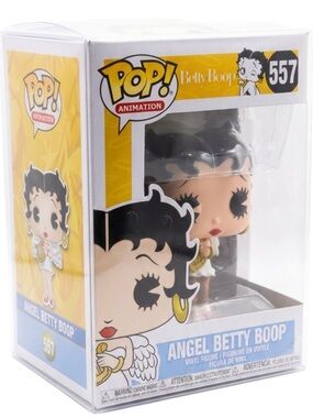 Funko POP! Animation — Angel Betty Boop #557 ( Vaulted & Rare ) + Case